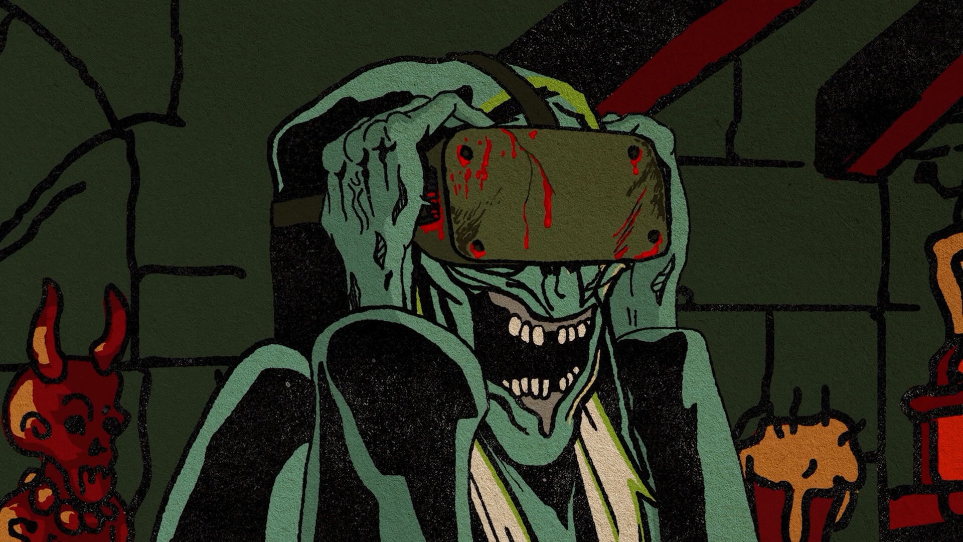 VR as seen in ‘Creepshow: Night of the Living Late Show’
