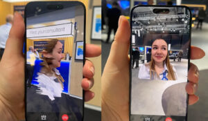 Ericsson Hologram on iPhone AR